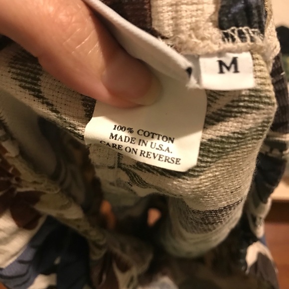 Vintage Floral Print Skirt Elastic Waistband - Picture 3 of 5